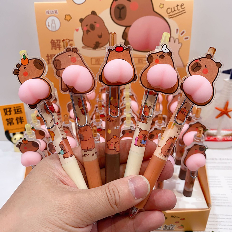 Stationery Warehouse - 1pcs Random Kawaii Capybara Cartoon Butt