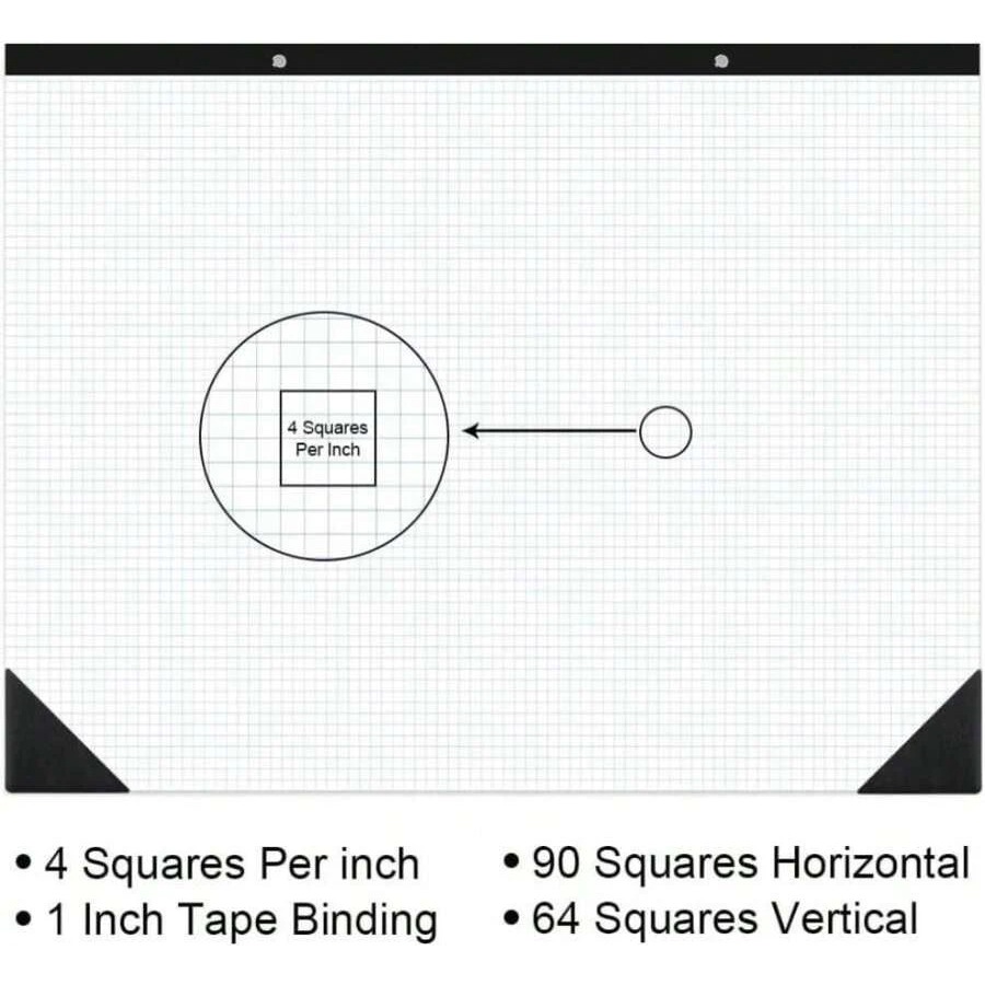 Graph Paper Pad - Large Engineering Graph Paper - 22and#34;
