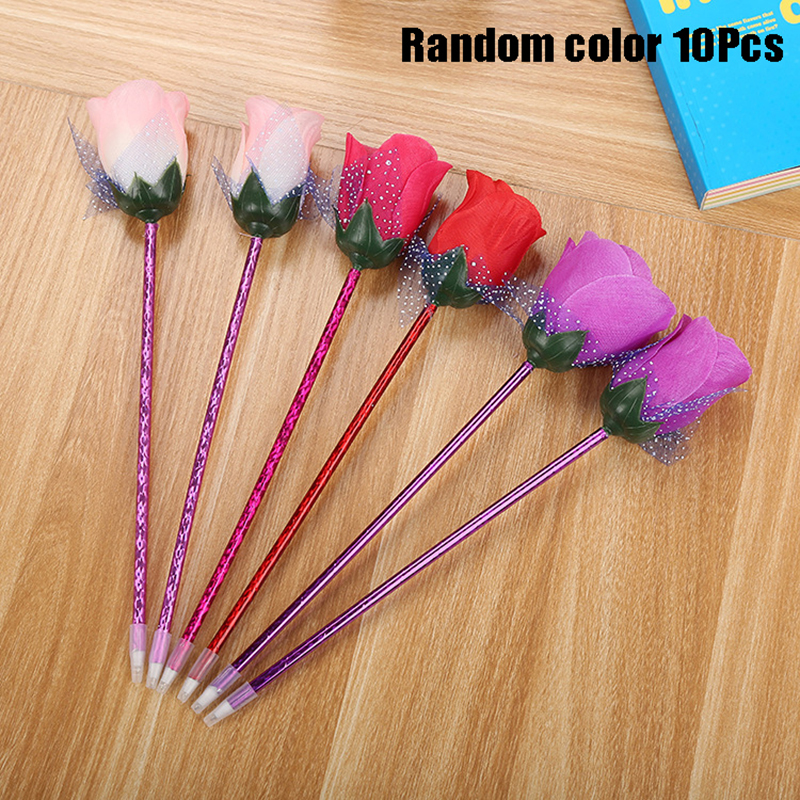 10Pcs Rose Ballpoint Pen Creat - Stationery Warehouse recension och pris