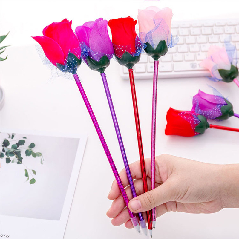 10Pcs Rose Ballpoint Pen Creat - Stationery Warehouse recension och pris