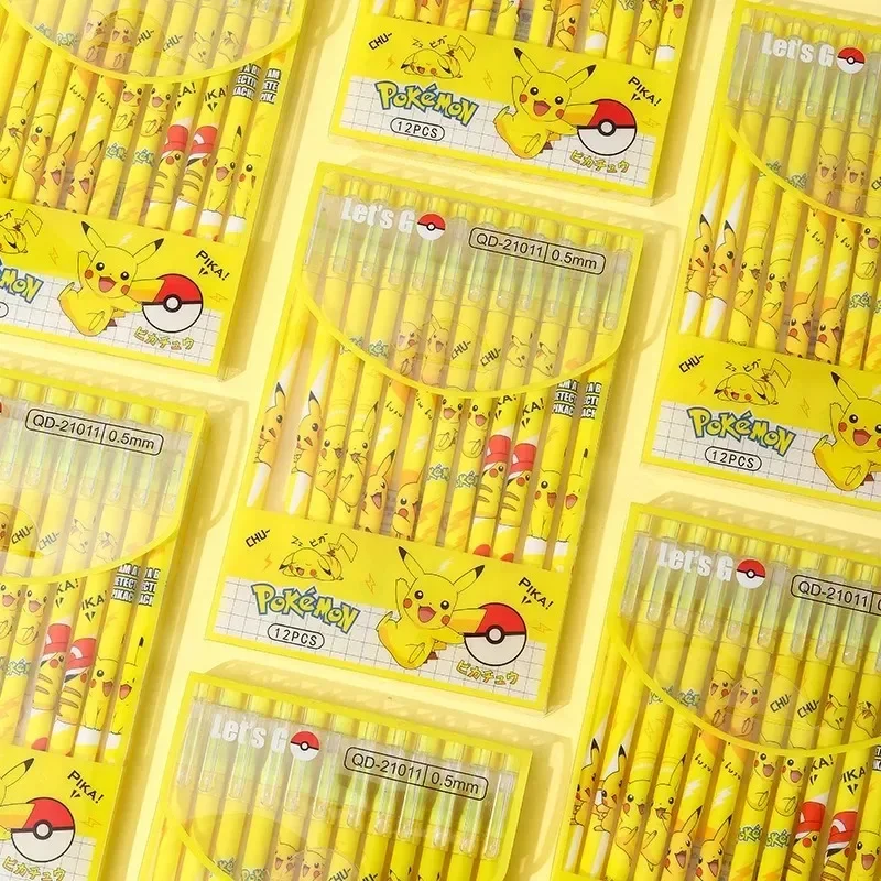 12Pcs Pokemon Pikachu Erasable - Office Supply Office Stationery Items recension och pris