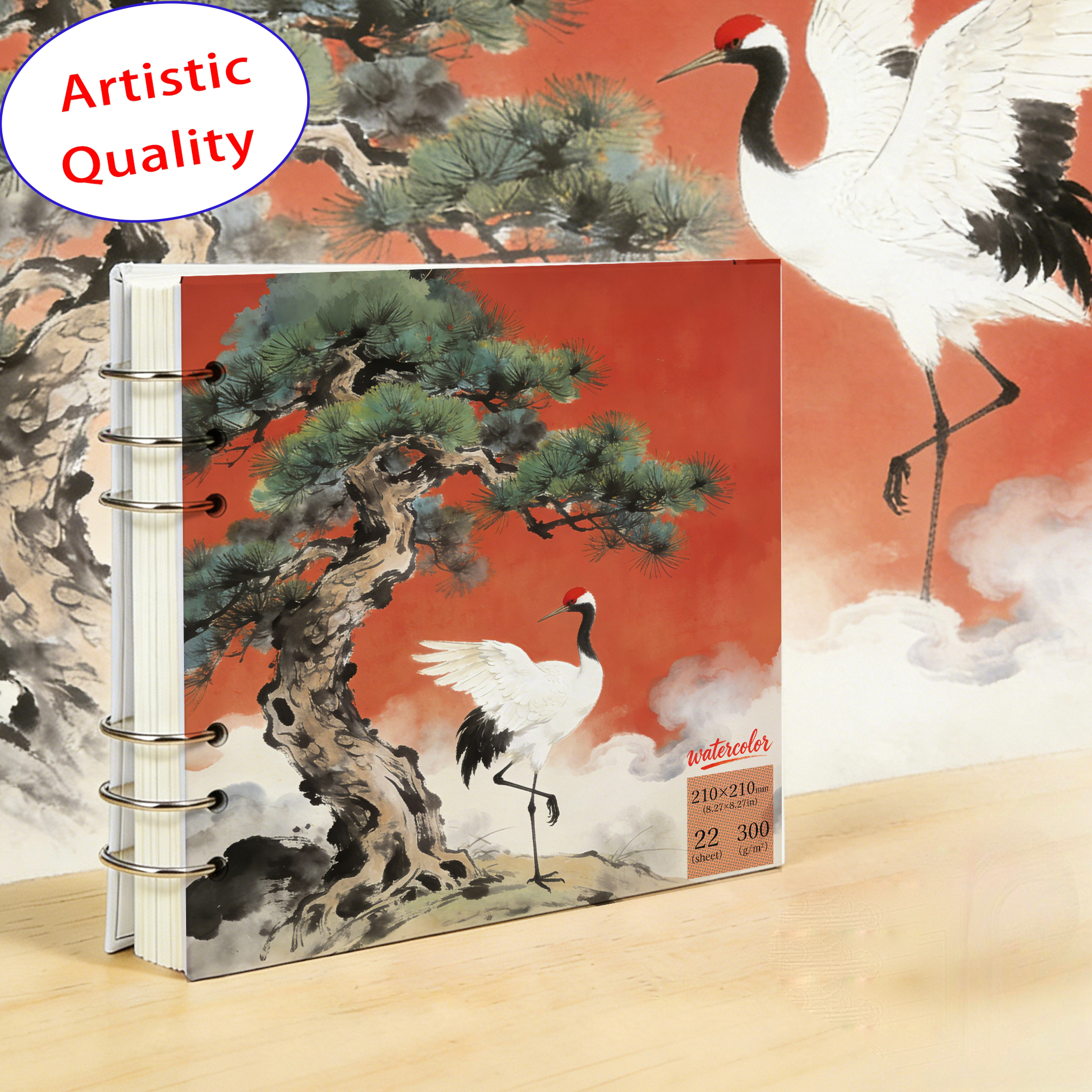 210x210mm Square Watercolor Pa - Art Sketchbook Ring recension och pris