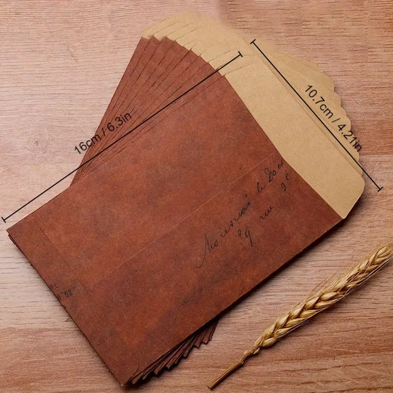 10pcs Vintage Kraft Paper Enve - Letter Envelope Kraft recension och pris