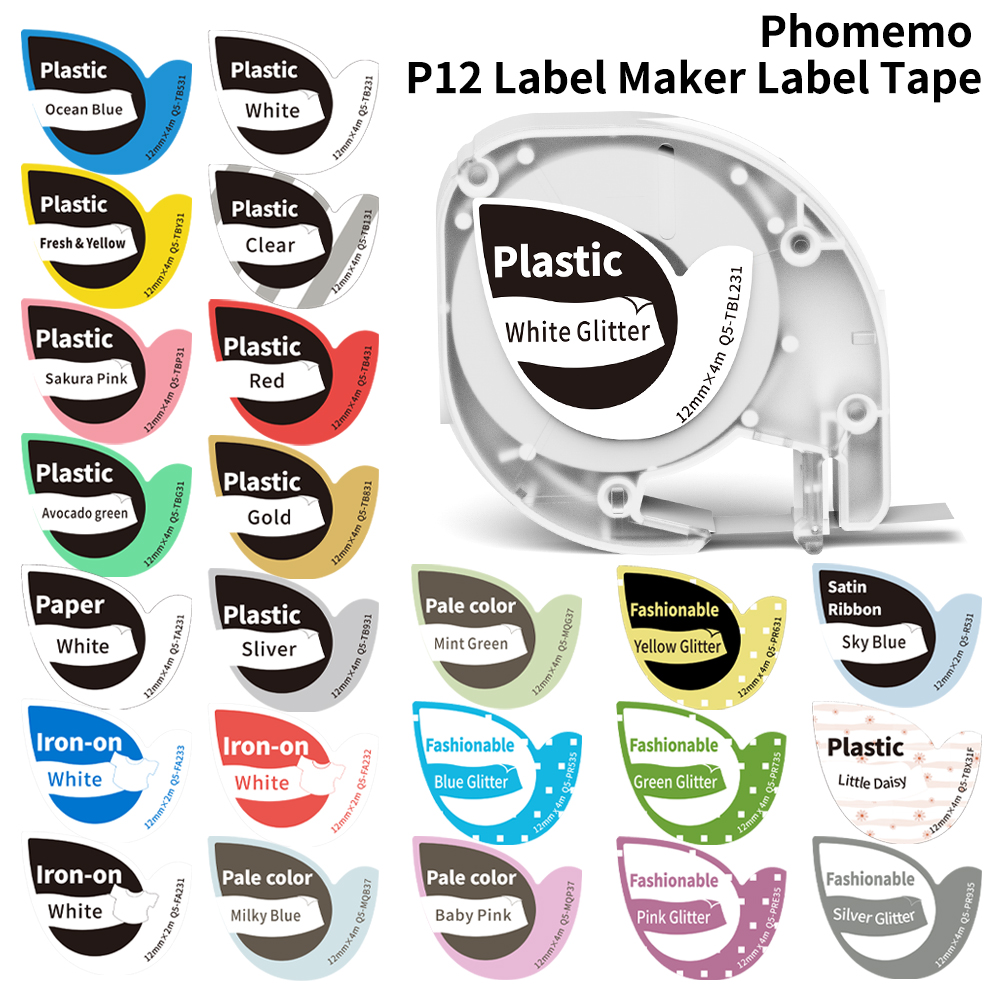 Phomemo P12 P12Pro Label Maker - Label Printer Tape recension och pris