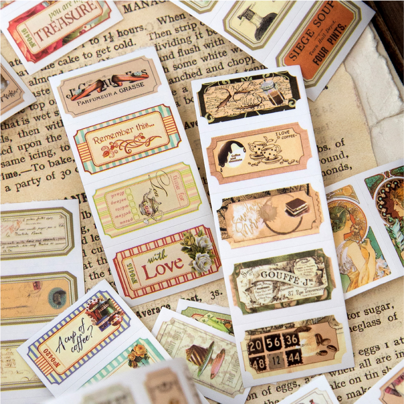 25mm*2m Vintage Letter Washi D - Label Printer Tape recension och pris