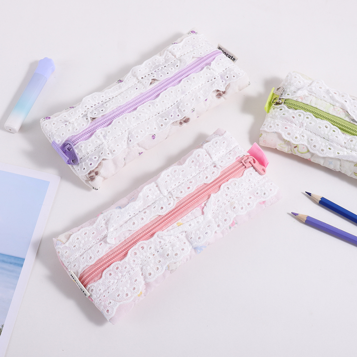 1 pc embroidered lace pencil b - Stationery Office And School Supply Stores recension och pris