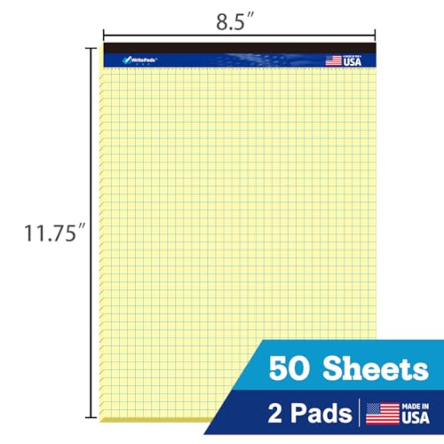 Graph Paper Pads 8.5 x 11, 4x4 - Graph Paper Pad recension och pris