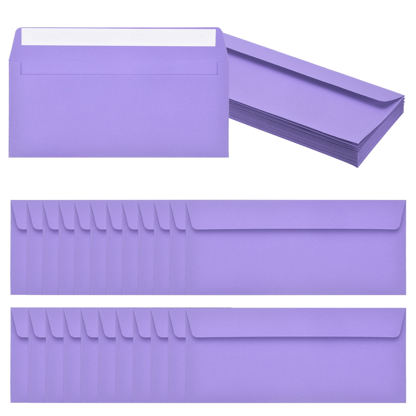 24Pcs 24.1cmx10.5cm Colored Se - Letter Envelope Kraft recension och pris