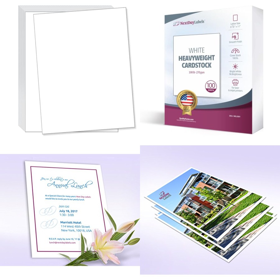 lb White Cover Cardstock - Pac - Cardstock Paper Pack recension och pris