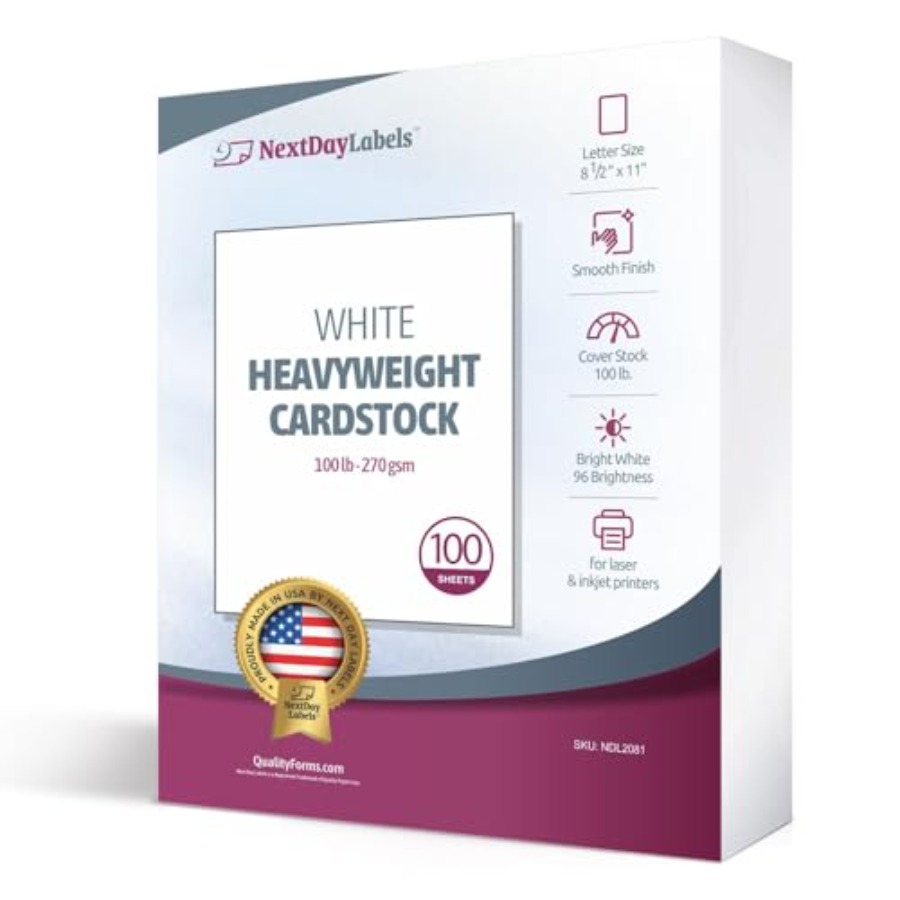 lb White Cover Cardstock - Pac - Cardstock Paper Pack recension och pris