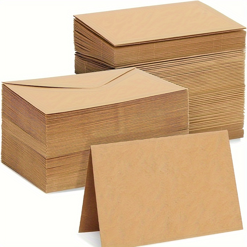 50/100pcs Kraft Paper Envelope - Letter Envelope Kraft recension och pris