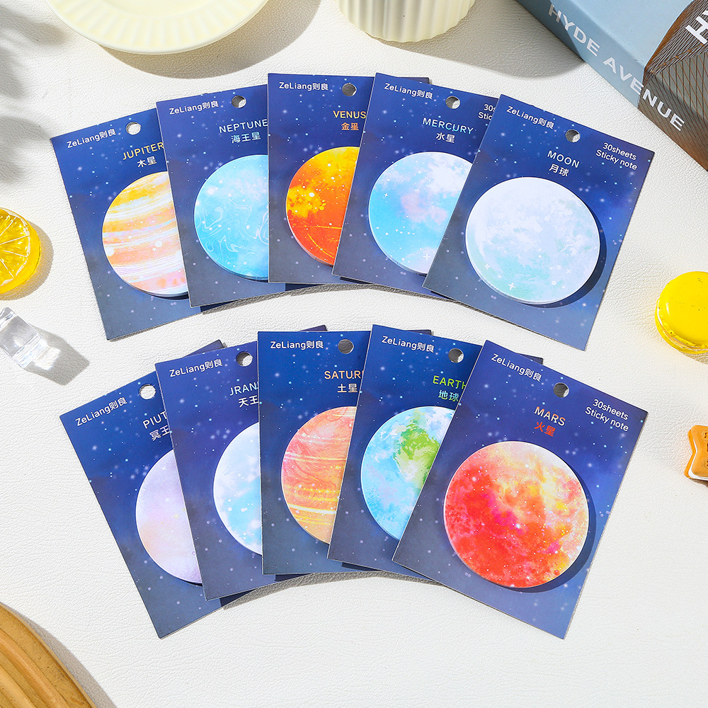 Moon Earth Sticky Notes Cute F - Sticky Note Cube recension och pris