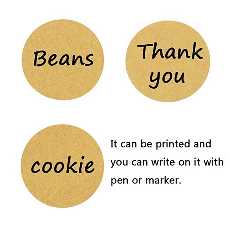 500Pcs Kraft Paper Stickers Ro - Letter Envelope Kraft recension och pris