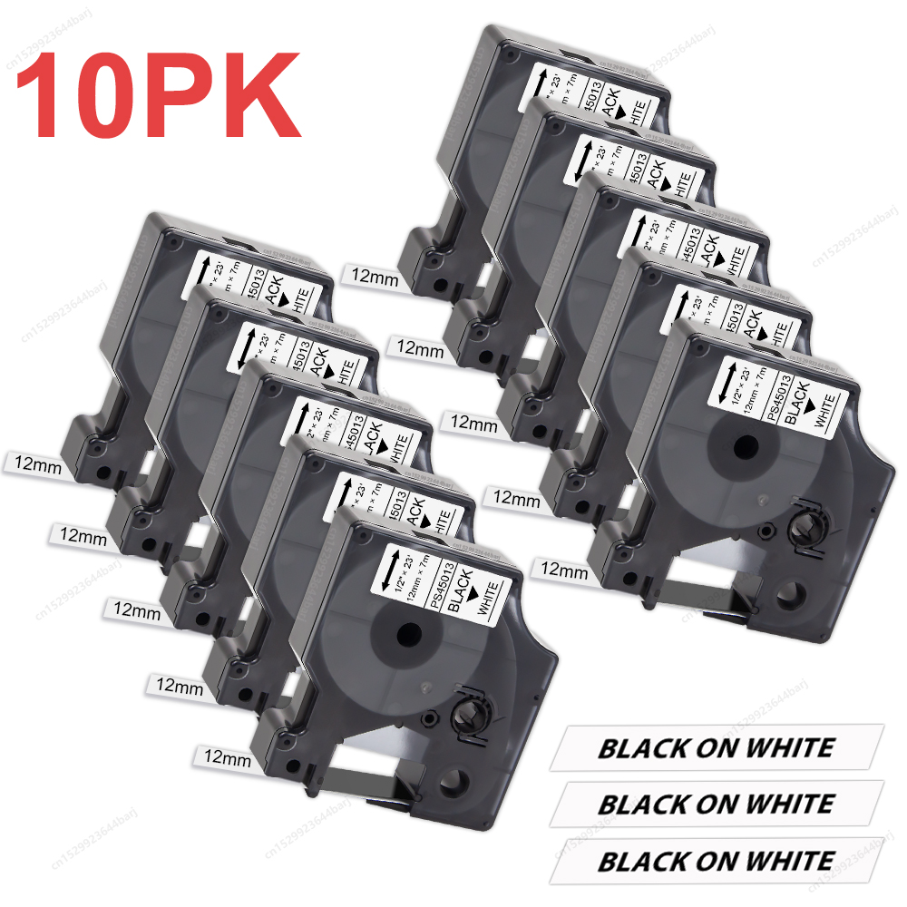 2~10PK Dymo D1 Tape 45013 for  - Label Printer Tape recension och pris