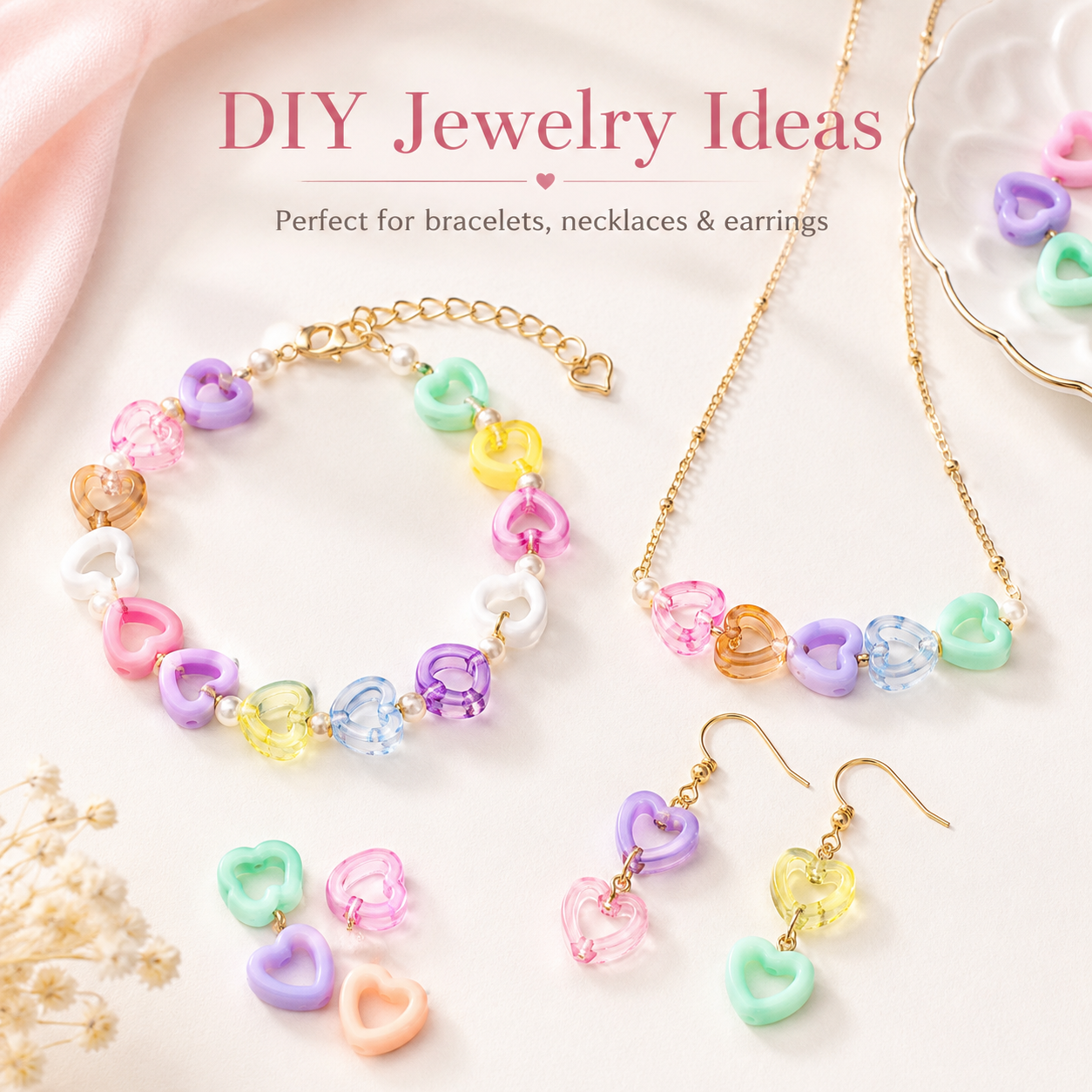 30Pcs Multicolor Clear Heart A - Stationery Warehouse recension och pris