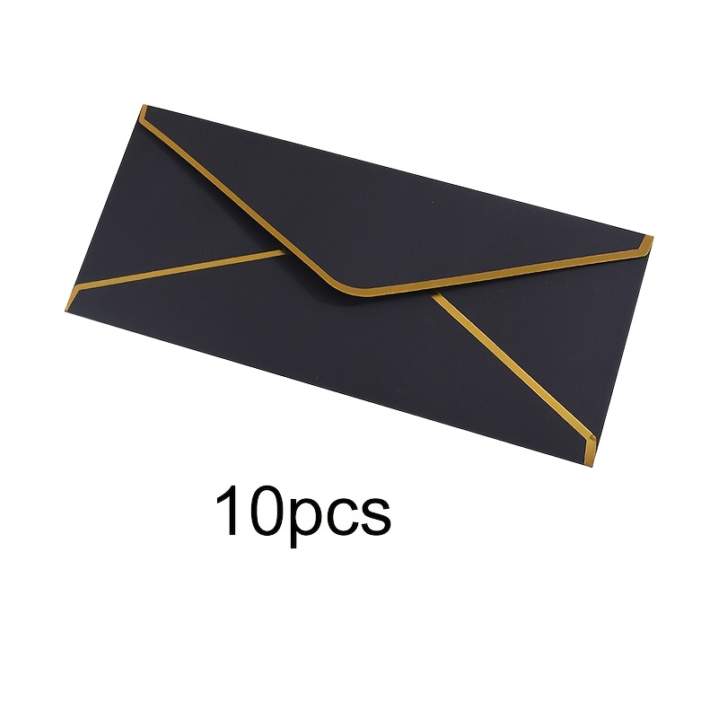 10 PCS  High-end Black Envelop - Letter Envelope Kraft recension och pris