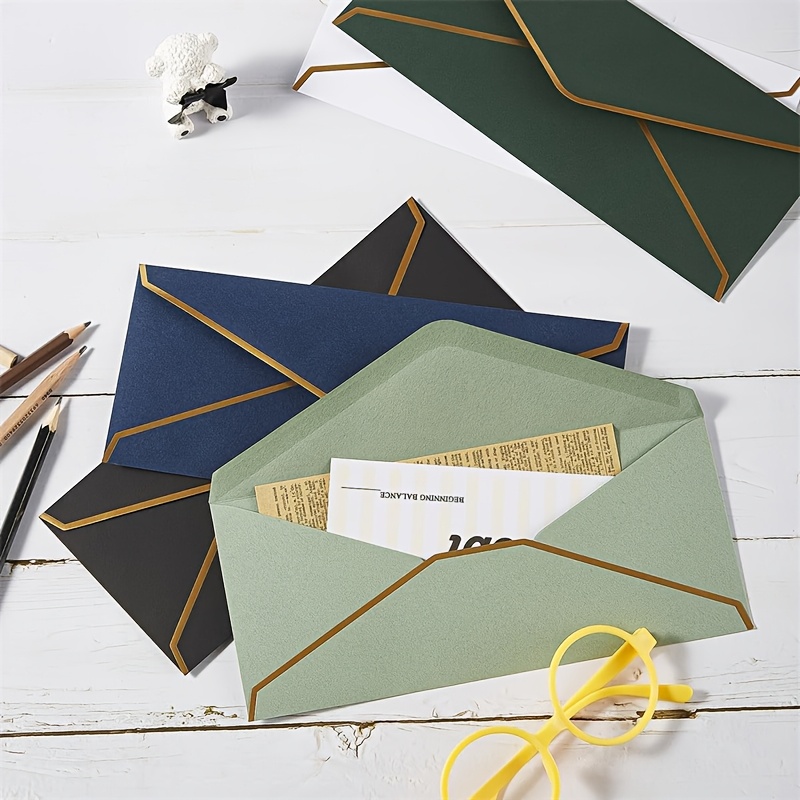 10 PCS  High-end Black Envelop - Letter Envelope Kraft recension och pris