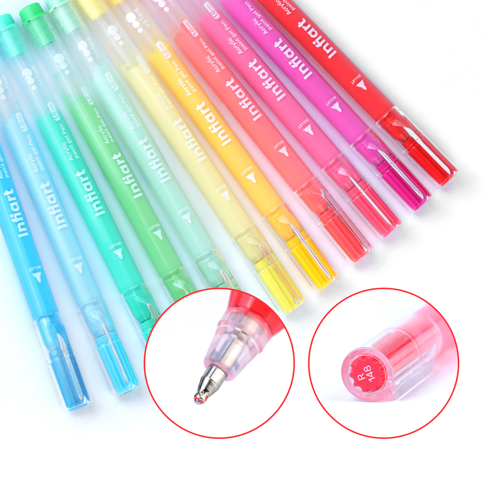 Acrylic Paint Gel Pens, Glitte - Gel Ink Pen Set recension och pris