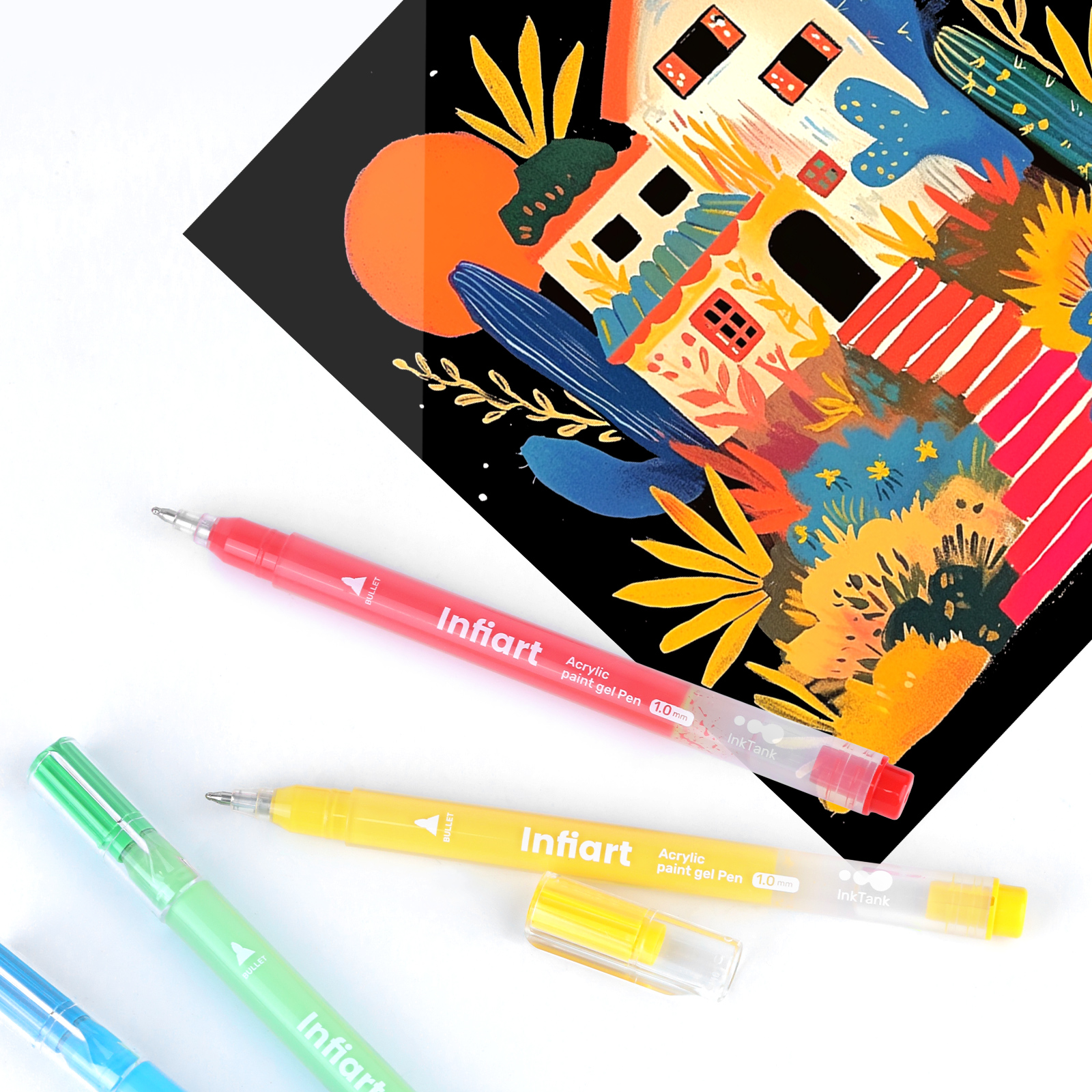 Acrylic Paint Gel Pens, Glitte - Gel Ink Pen Set recension och pris