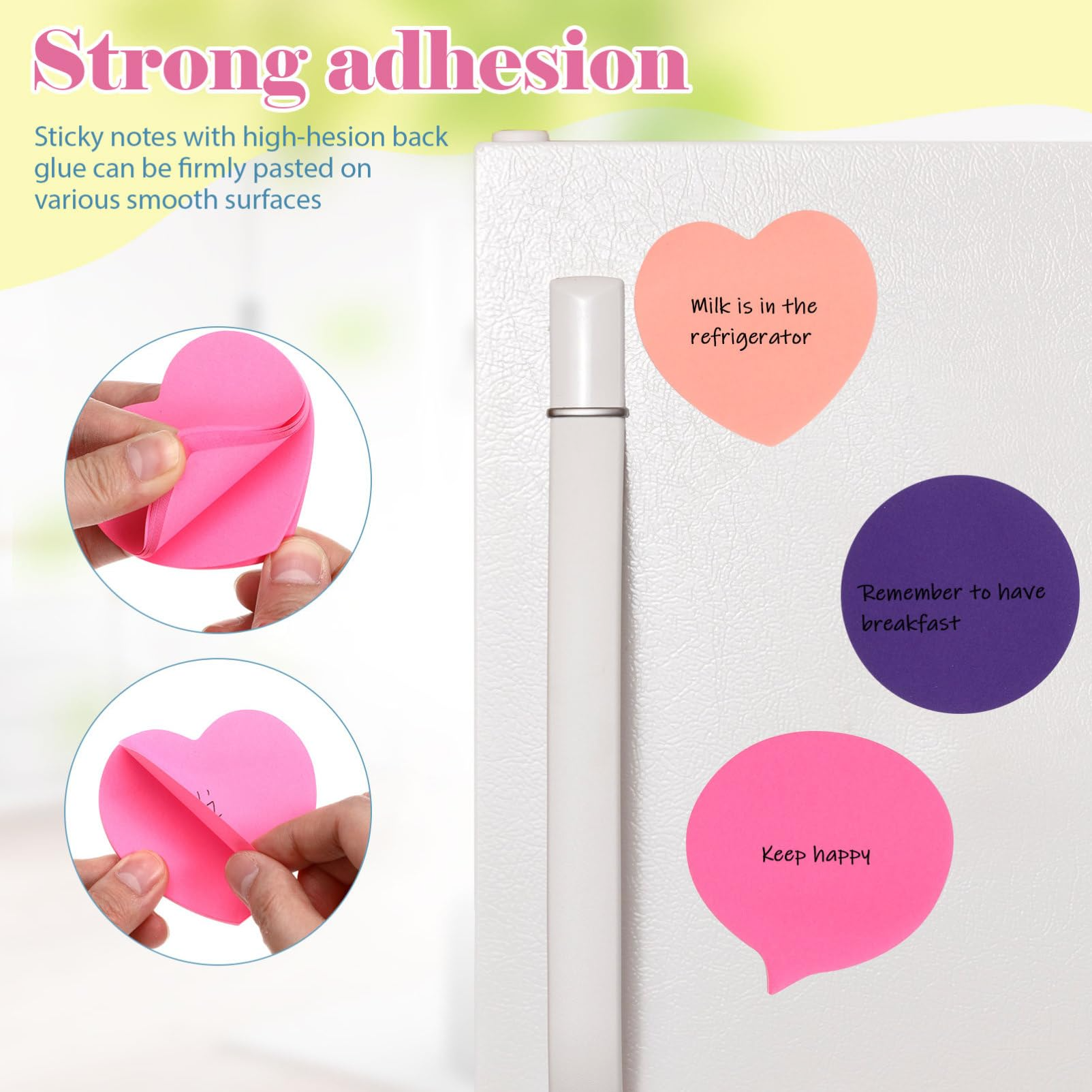 【3 Styles Heart Memo Pads】720  - Total Stationery & Office Supply recension och pris