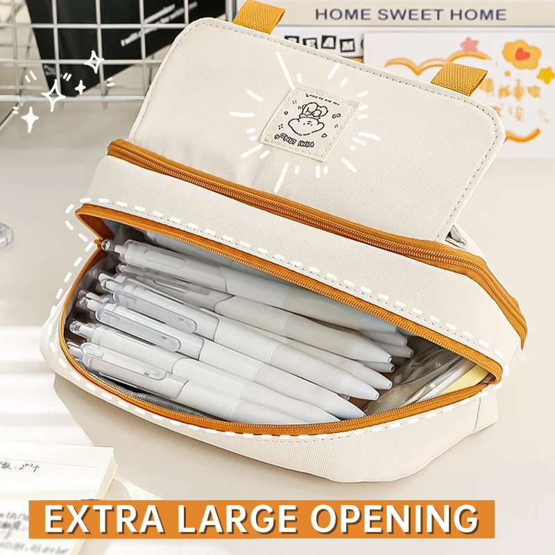 Large Capacity Pencil Case Cut - Office Supply Office Stationery Items recension och pris