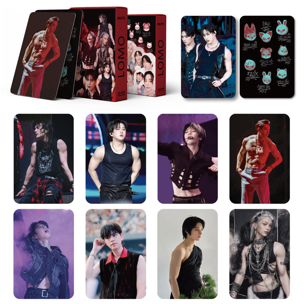 55PCS KPOP new Stray Kids Albu - Cardstock Paper Pack recension och pris