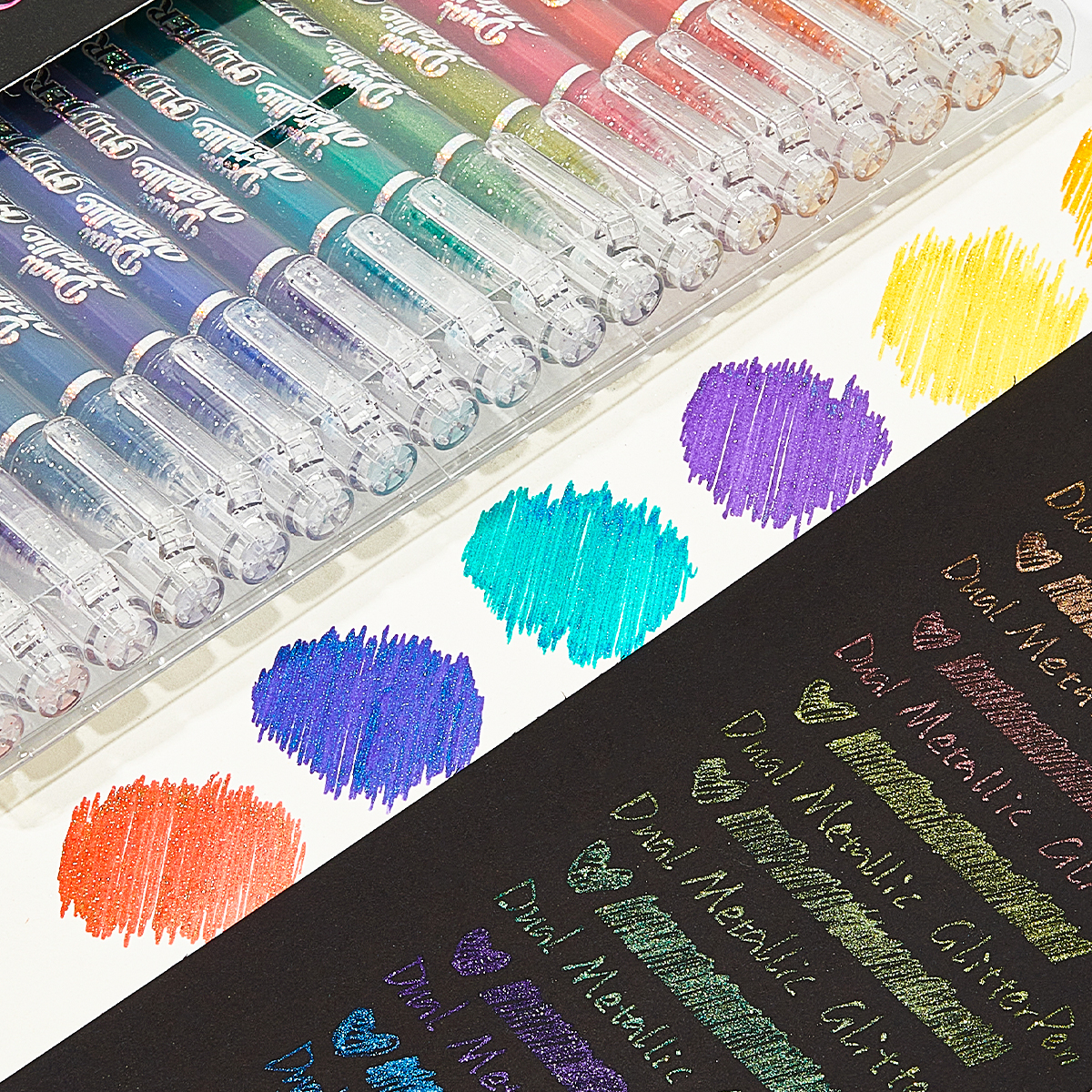 Sparkly Glitter Gel Pens Set 1 - Gel Ink Pen Set recension och pris