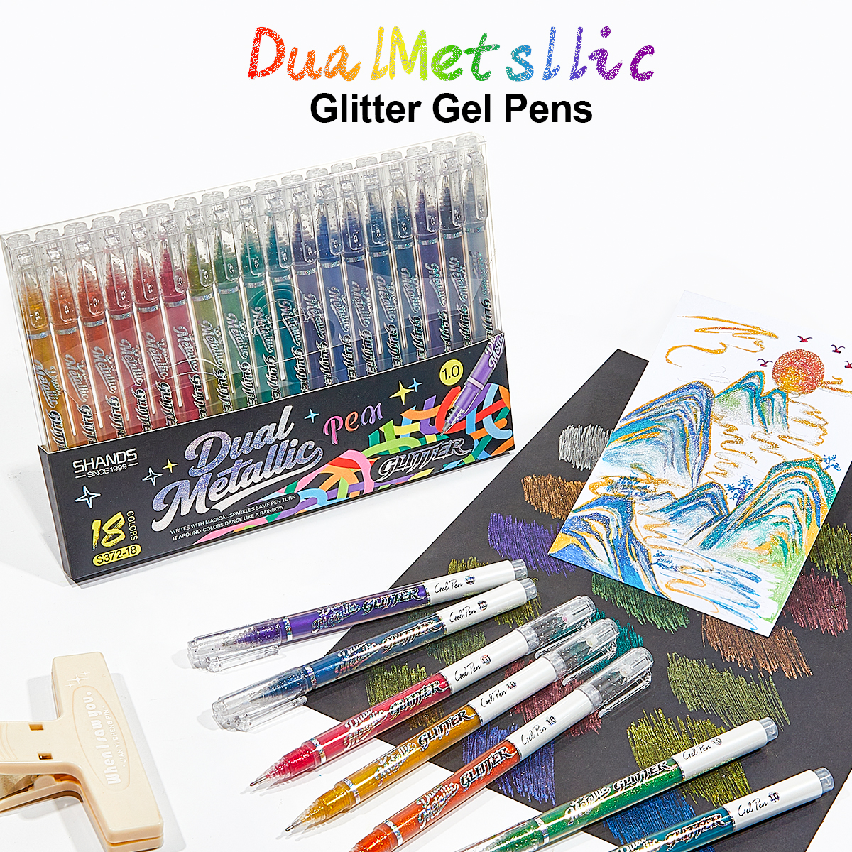 Sparkly Glitter Gel Pens Set 1 - Gel Ink Pen Set recension och pris