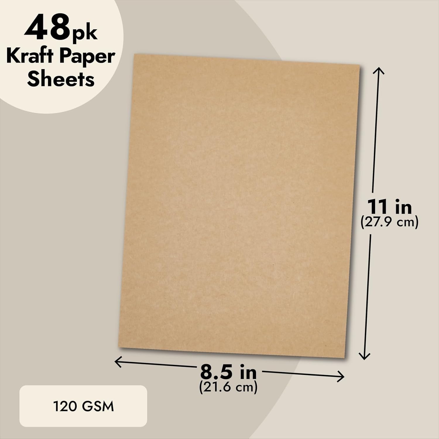 Kraft Paper Cardstock 8.5x11 1 - Cardstock Paper Pack recension och pris