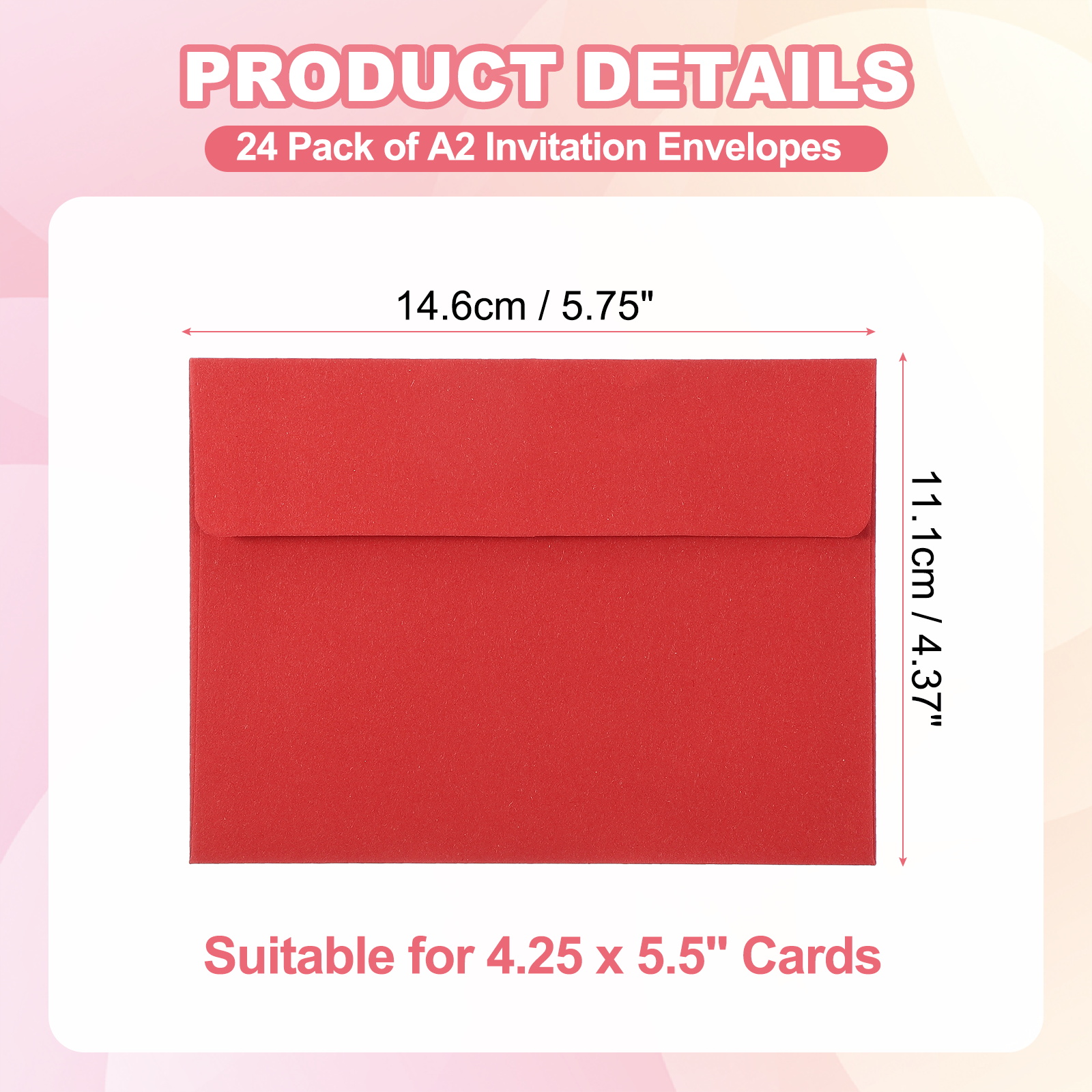 24Pcs A2 Envelopes Self Seal 1 - Letter Envelope Kraft recension och pris