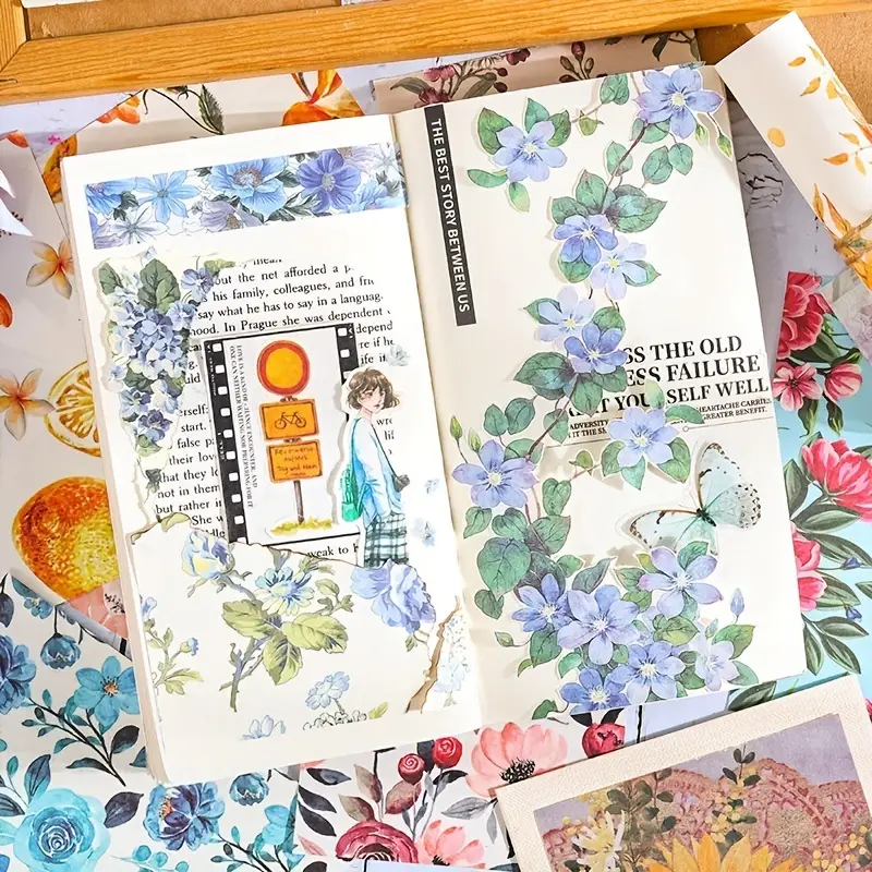 100pcs Vintage Colorful Rose F - Cardstock Paper Pack recension och pris