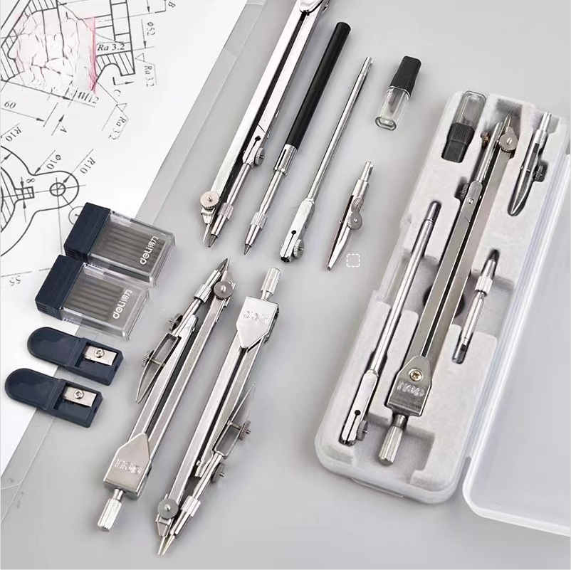 Stainless Steel Drafting Set D - Compass Geometry Set recension och pris
