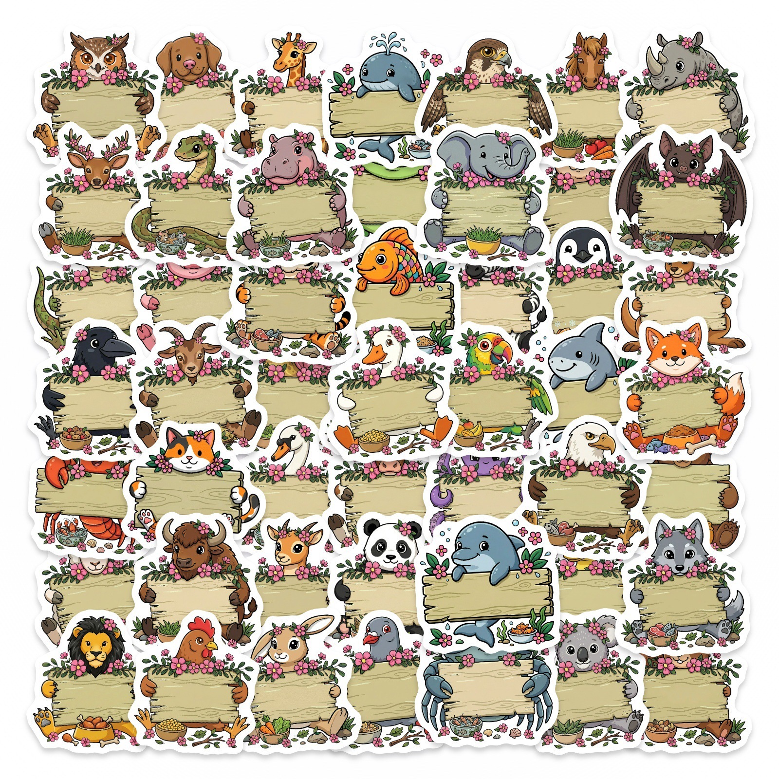 50/100Pcs HD Watercolor Forest - Paper Deal Stationery & Office Supply recension och pris