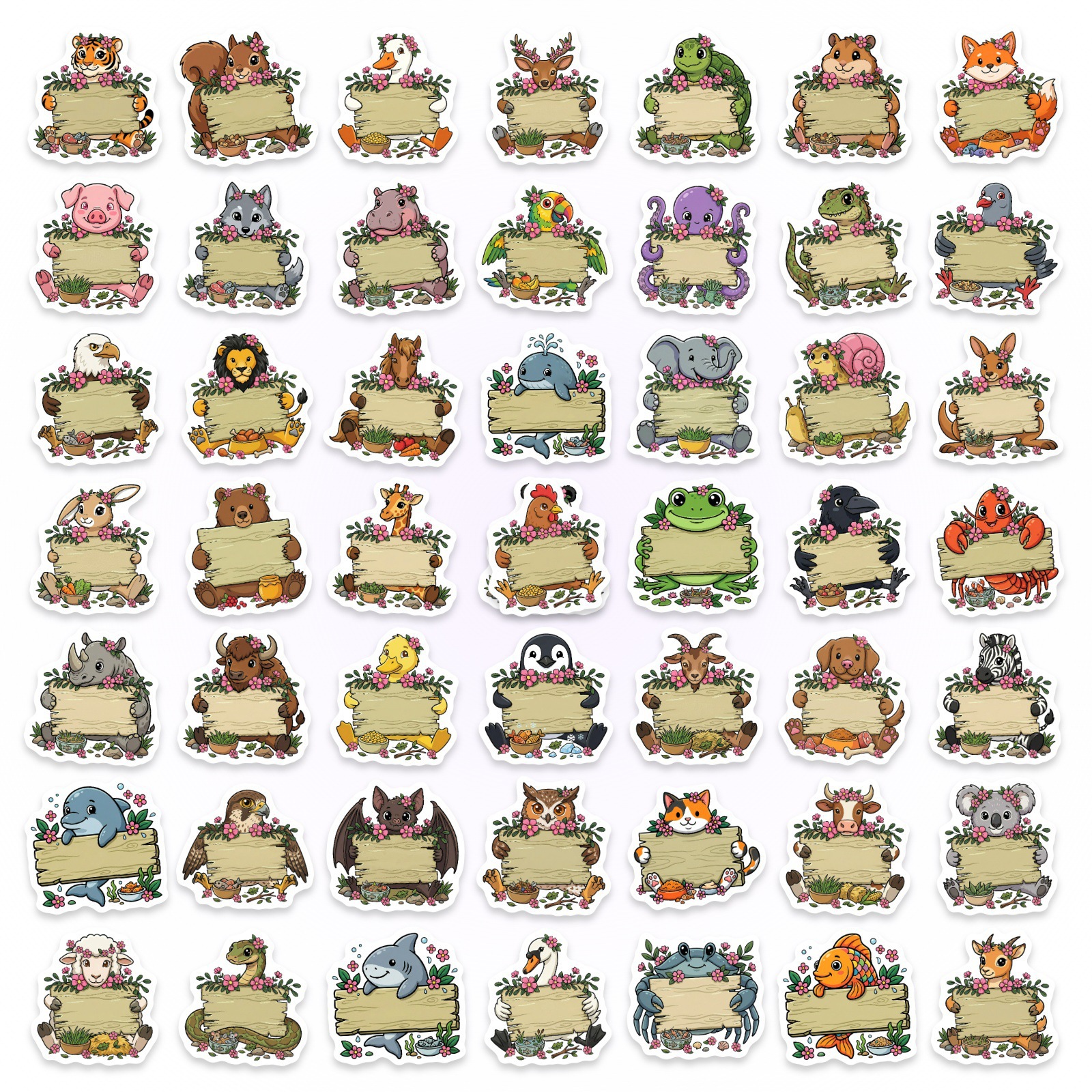 50/100Pcs HD Watercolor Forest - Paper Deal Stationery & Office Supply recension och pris