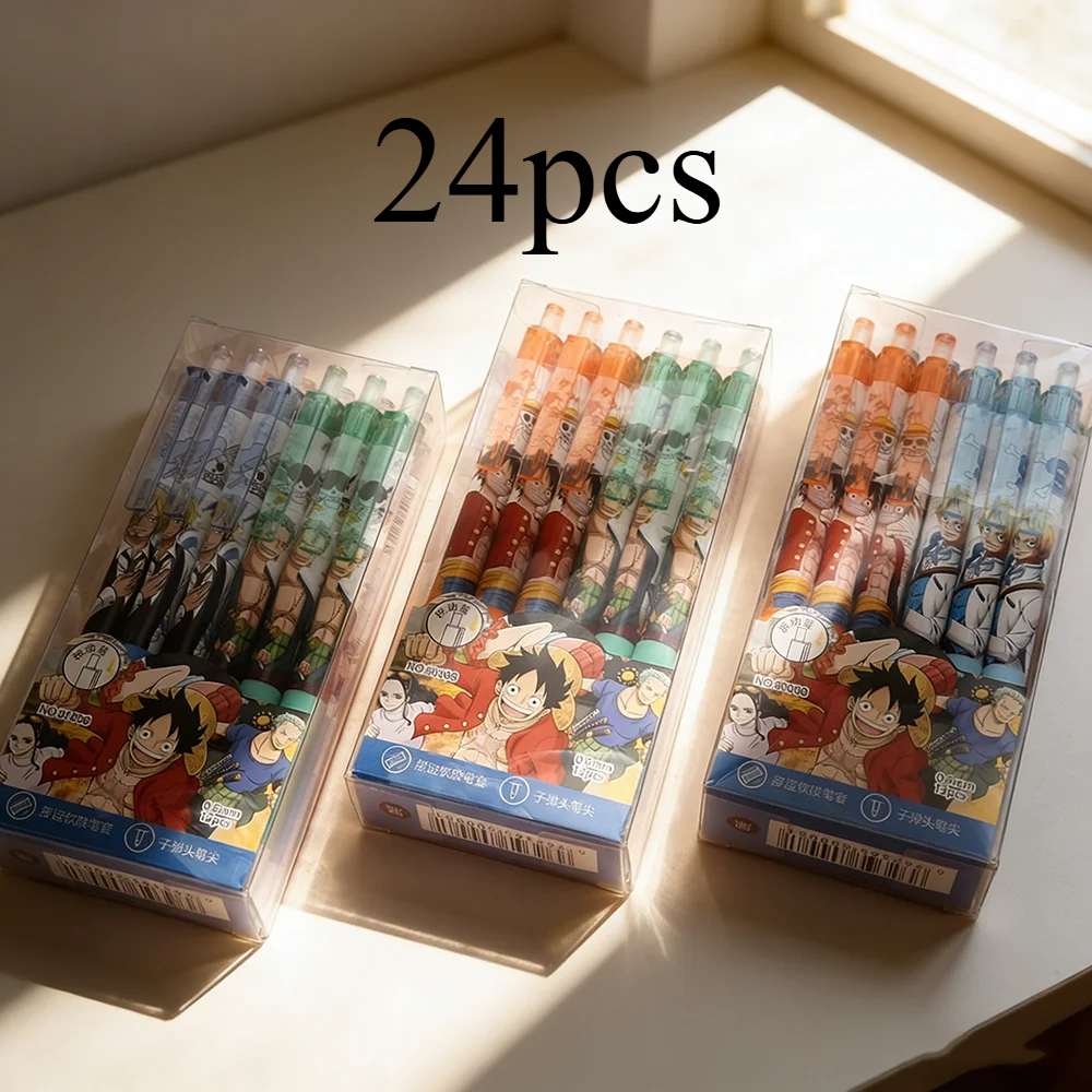 4/12/24Pcs  Anime One Piece Bl - Gel Ink Pen Set recension och pris
