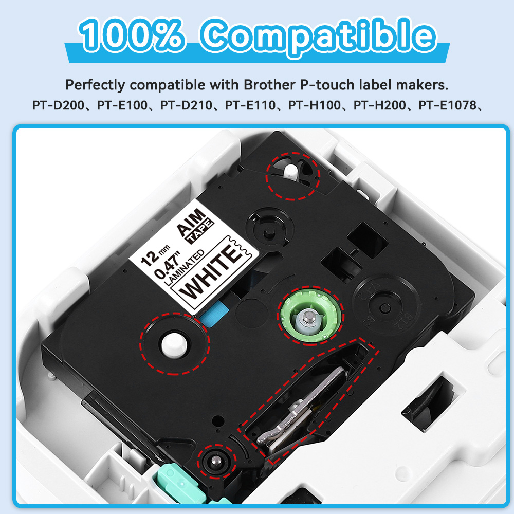 6/9/12/18/24mm for Brother Tap - Label Printer Tape recension och pris