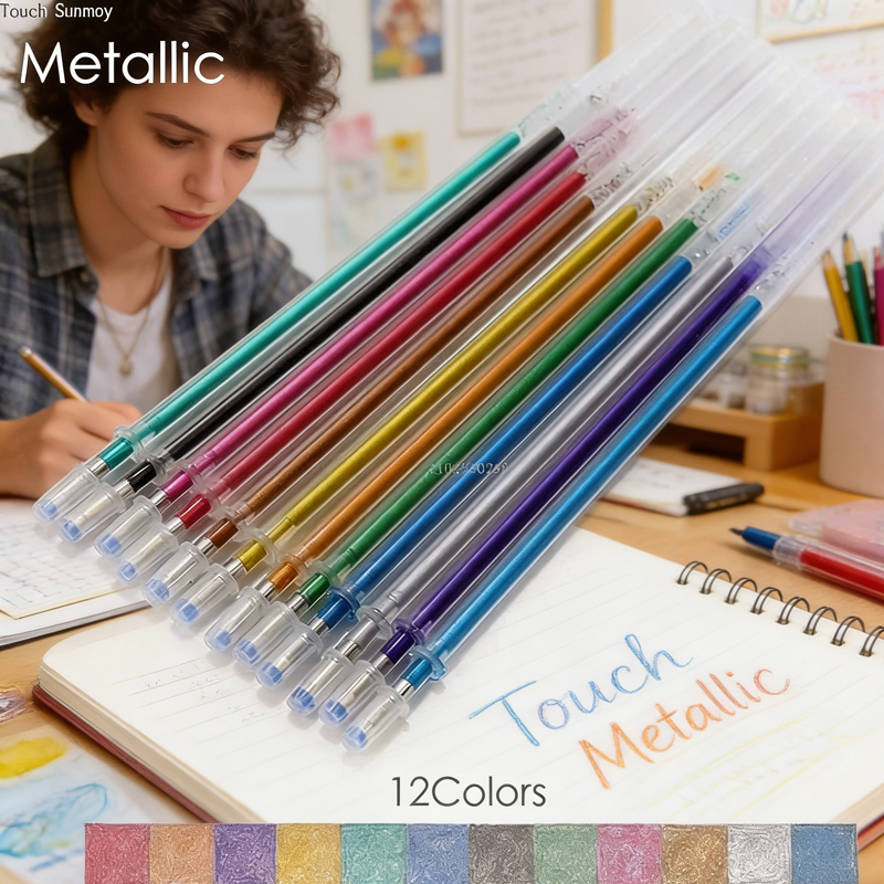12-100 Color Gel Pen Refills S - Gel Ink Pen Set recension och pris