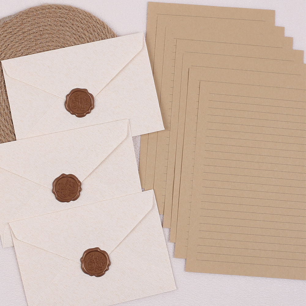 Stationery Set with Envelopes  - Letter Envelope Kraft recension och pris