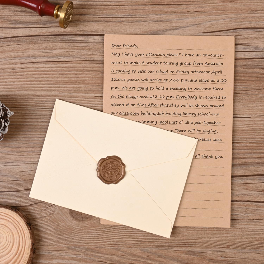 Stationery Set with Envelopes  - Letter Envelope Kraft recension och pris