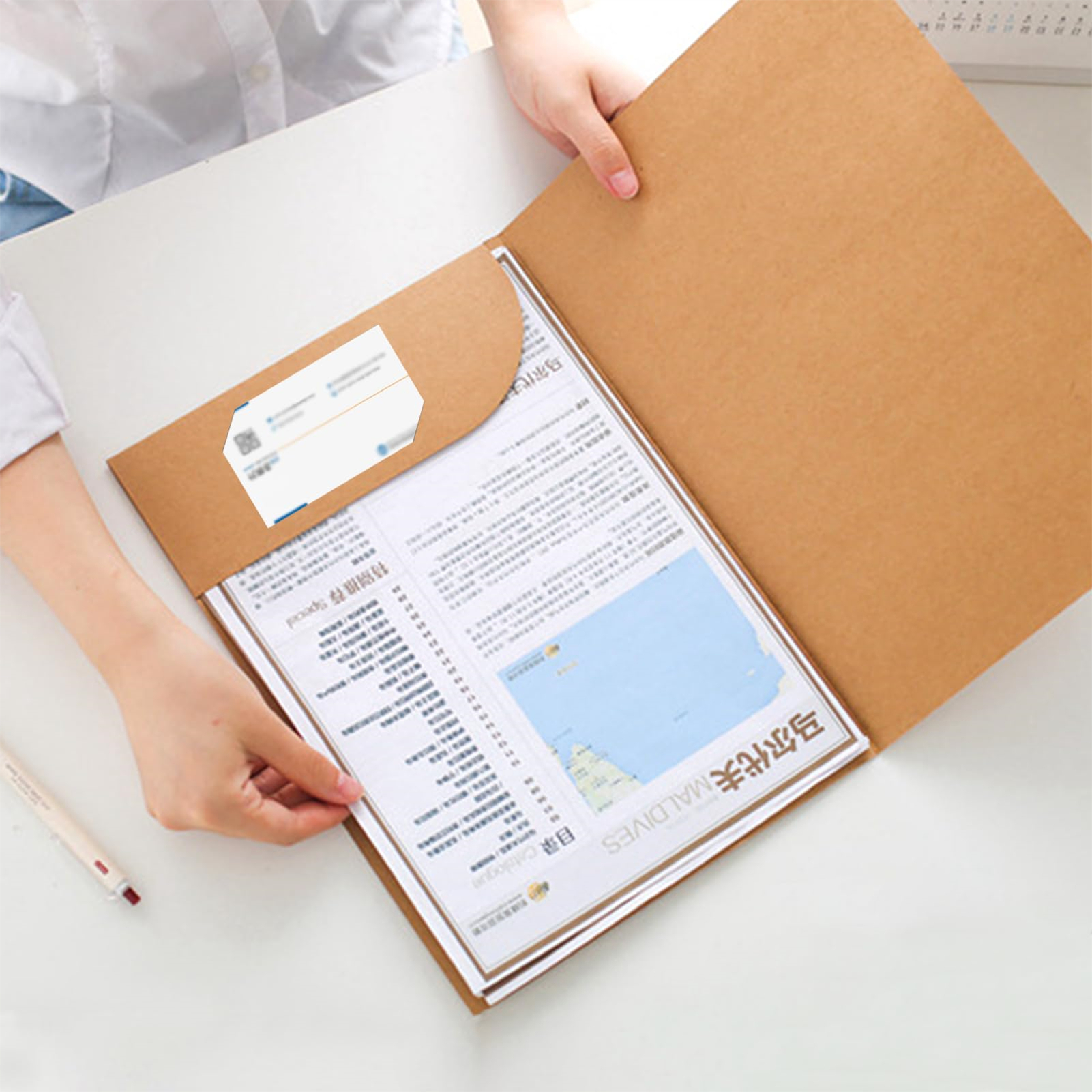 10pcs Kraft Paper Document Hol - Letter Envelope Kraft recension och pris