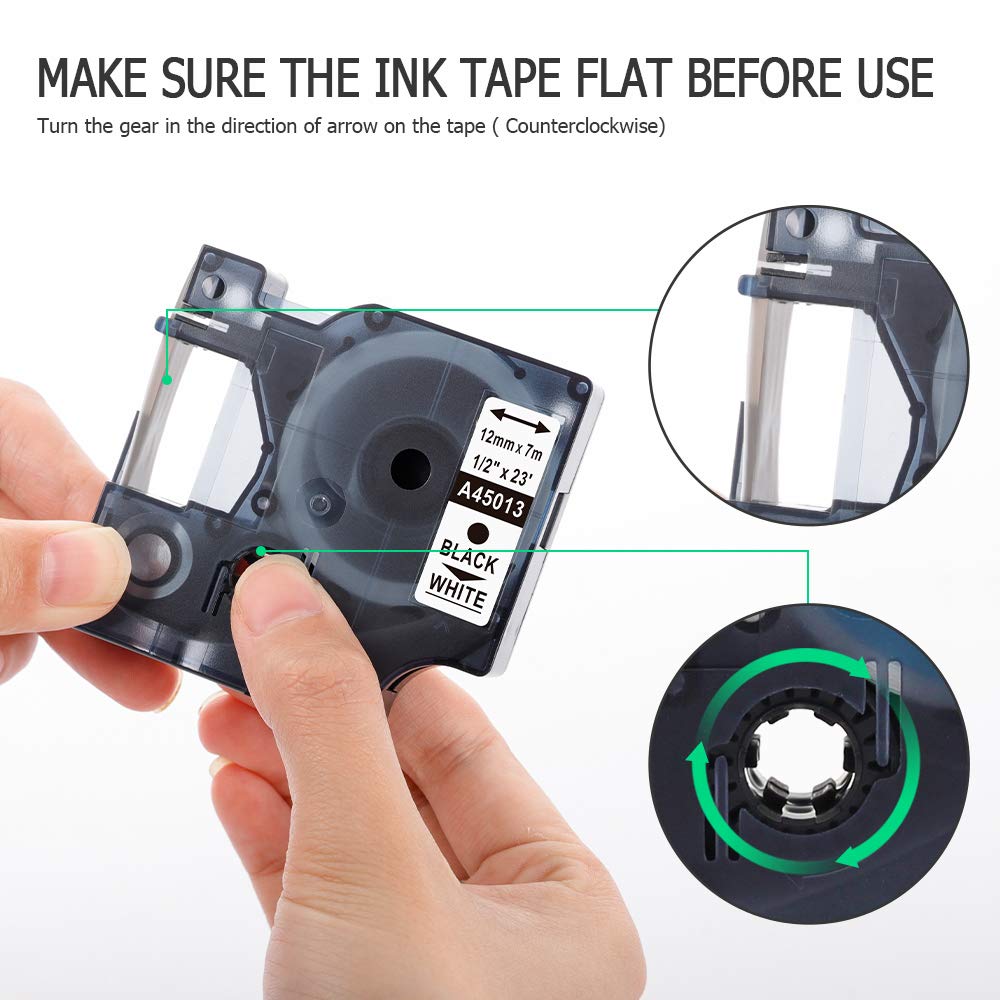6/9/12/19/24mm*7m Compatible f - Label Printer Tape recension och pris