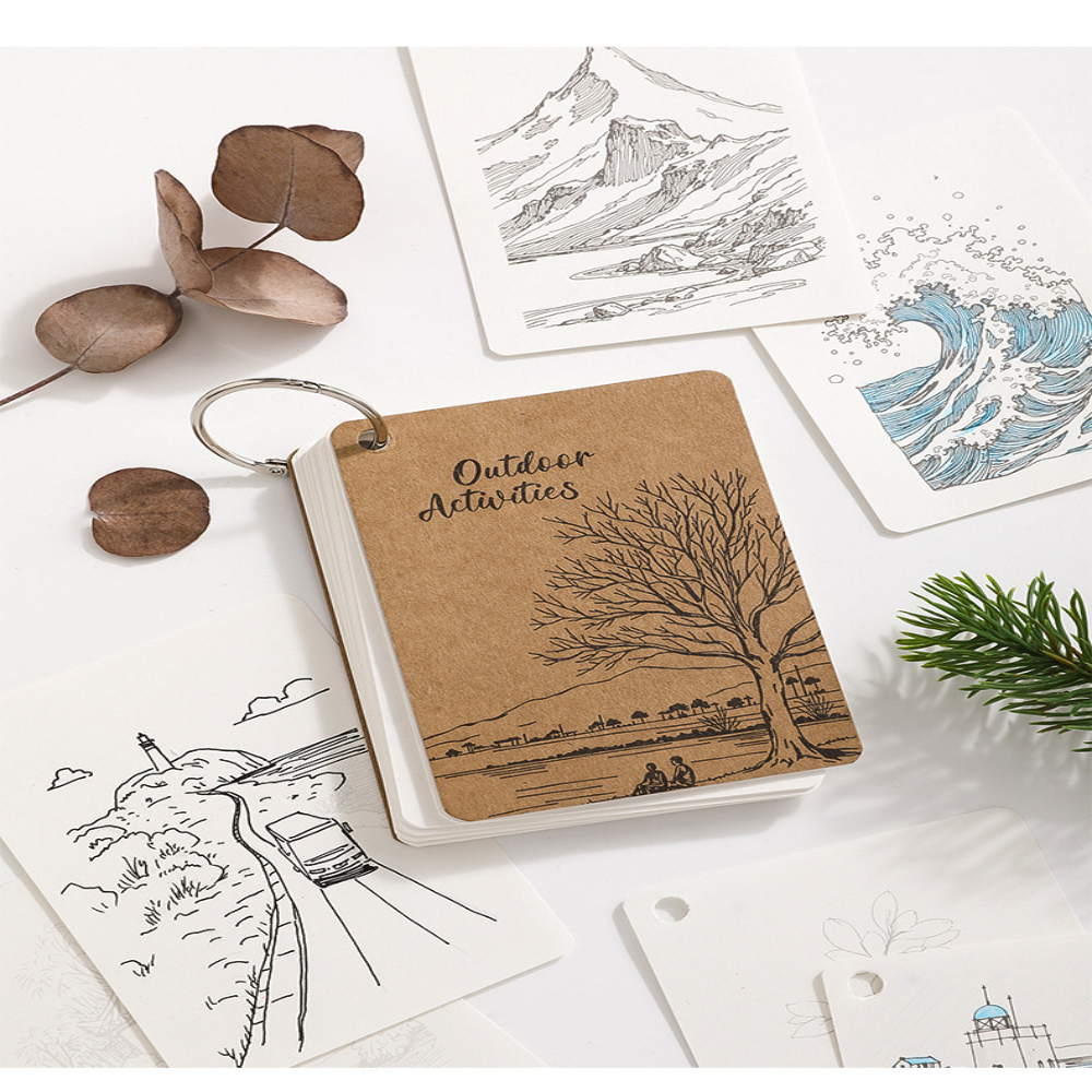Coloring Book Portable Loose L - Art Sketchbook Ring recension och pris