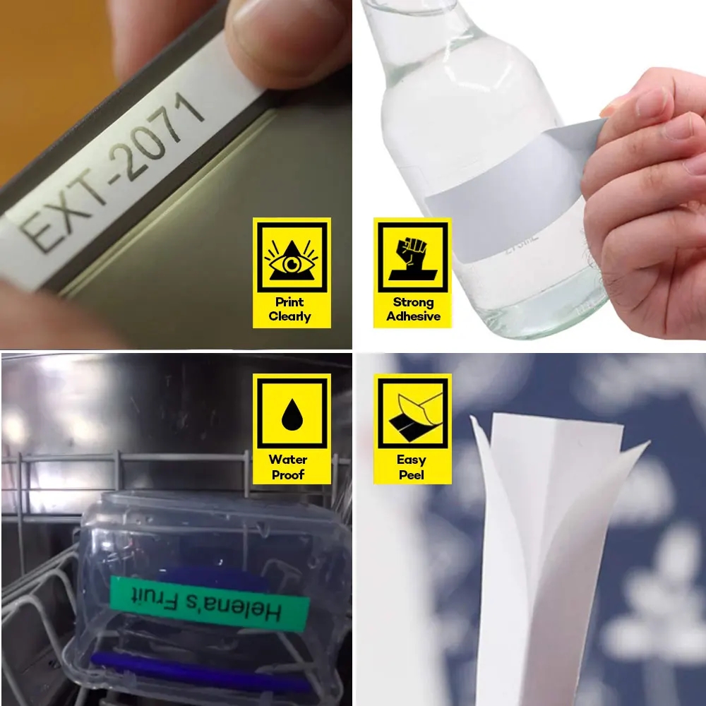 12mm Laminated/Pearlescent/Lov - Label Printer Tape recension och pris
