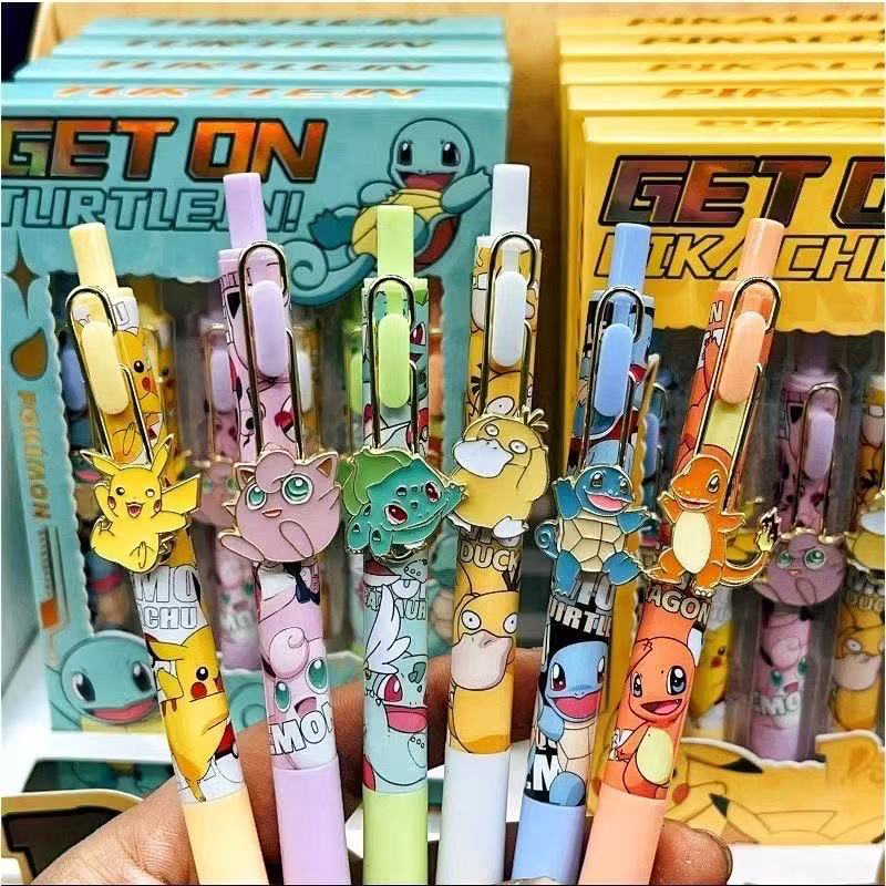 6pcs Pokemon Patch Press Pen S - Office Supply Office Stationery Items recension och pris