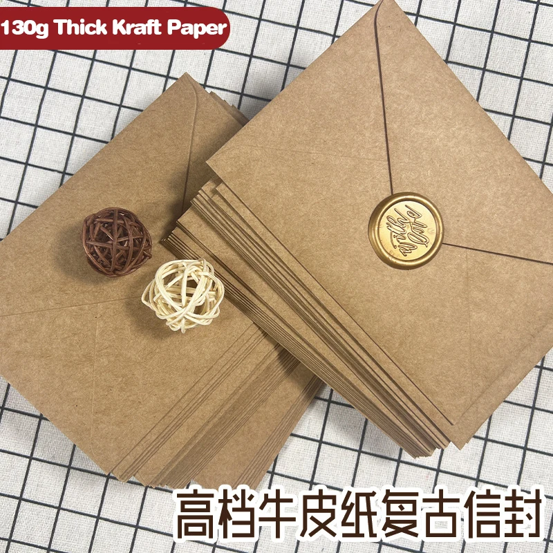 50pcs Kraft Brown Paper Envelo - Letter Envelope Kraft recension och pris