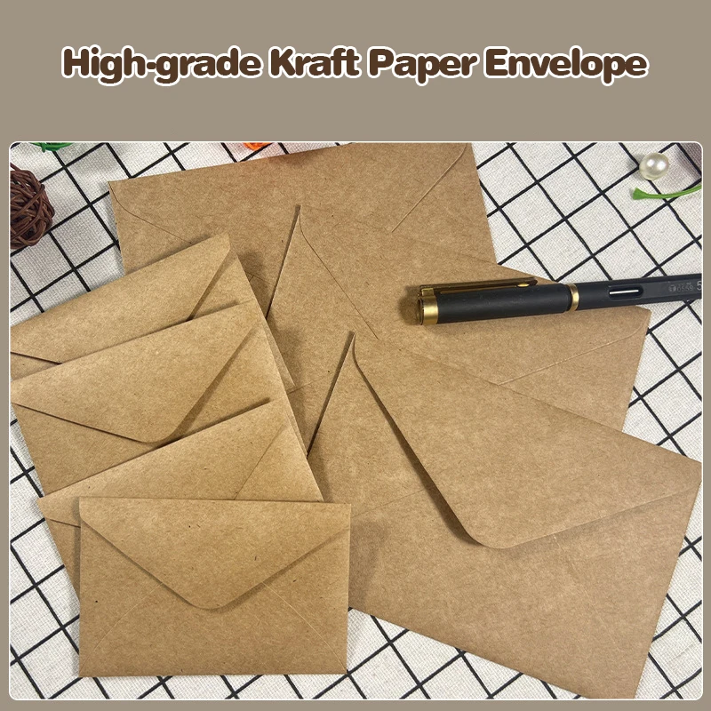 50pcs Kraft Brown Paper Envelo - Letter Envelope Kraft recension och pris