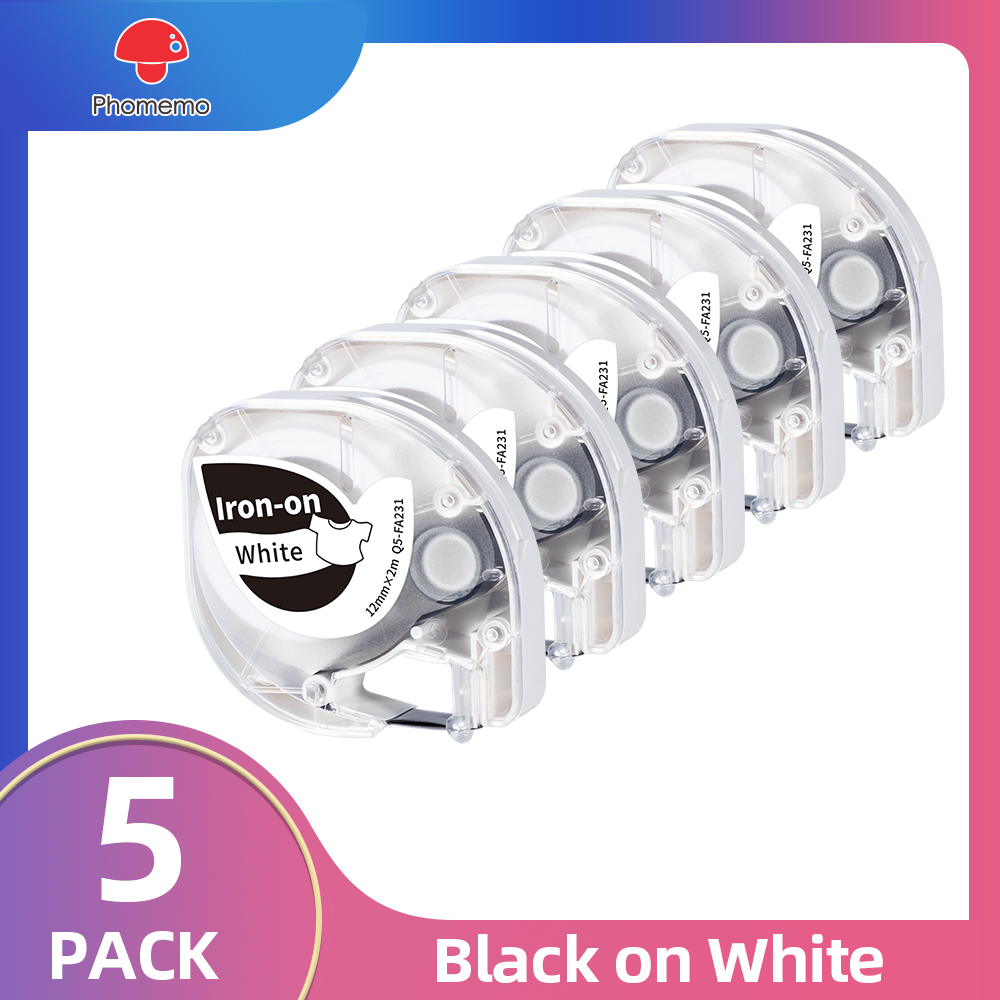 3/5 Pack Fabric Iron-on Label  - Label Printer Tape recension och pris