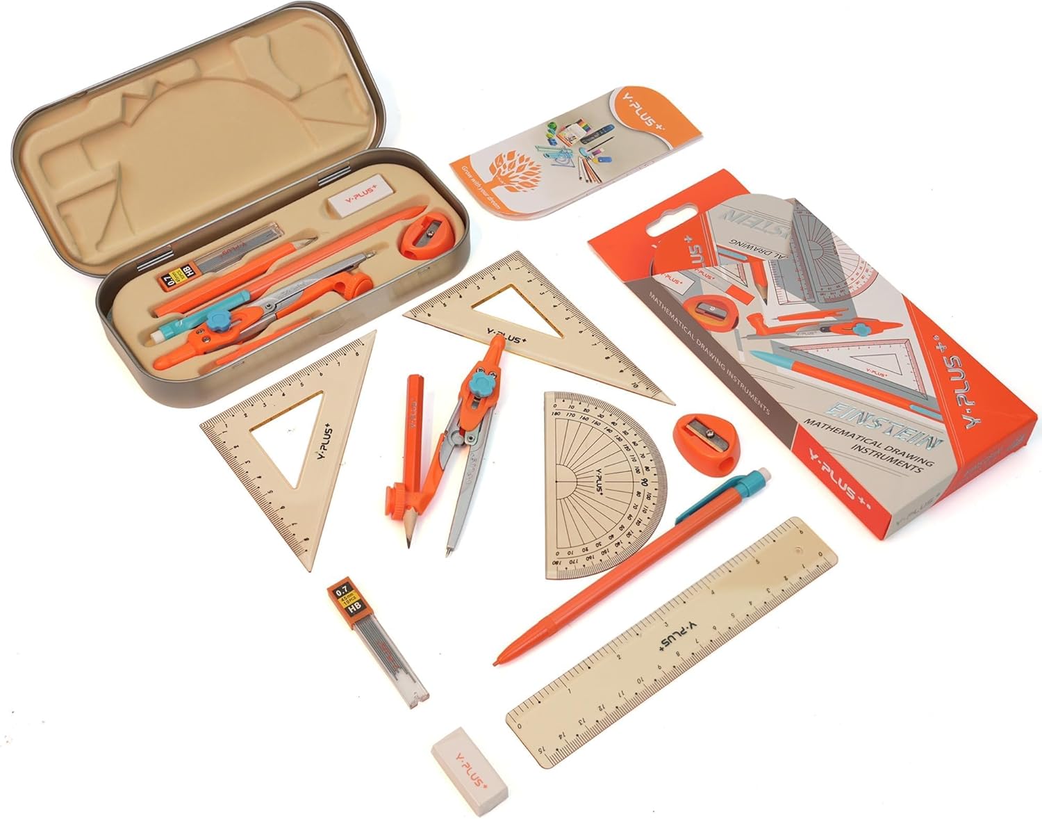 12 Pcs Geometry Set for Studen - Compass Geometry Set recension och pris