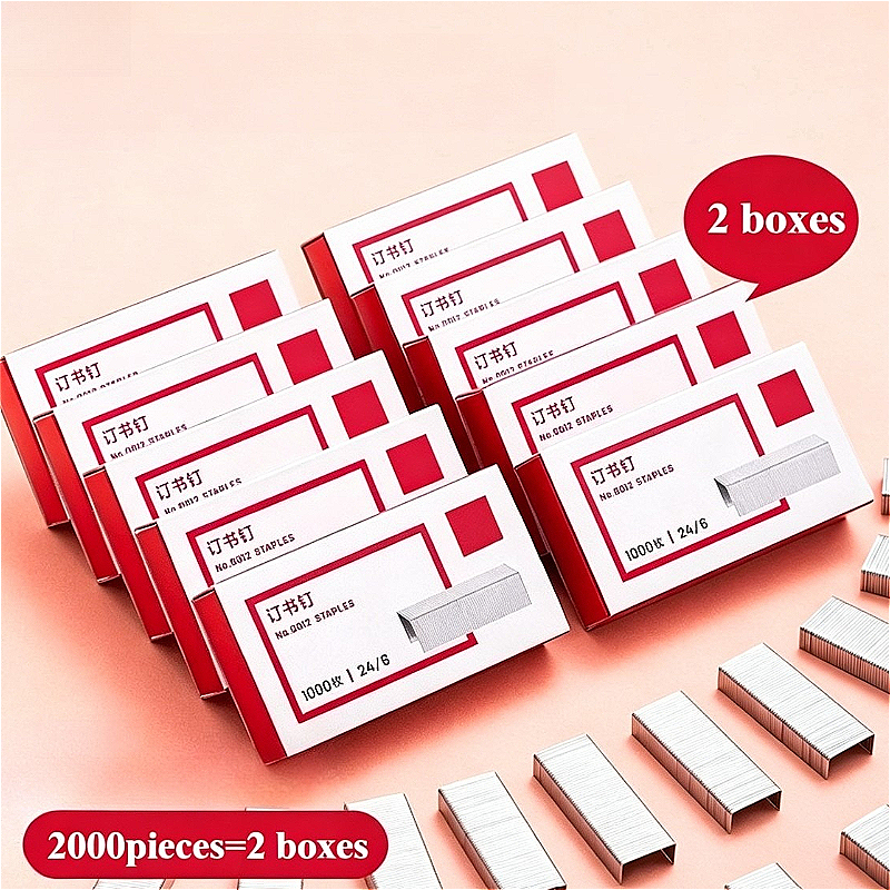 2-Box Bulk Staples 2000 Pieces - Total Stationery & Office Supply recension och pris